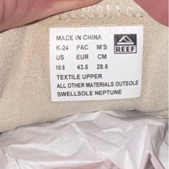 Reef Swellsole Neptune Mens Slip On Casual Boat Shoes Sneakers Size 10.5 Tan - Picture 8 of 10